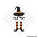Witch monogram svg | Witch legs svg