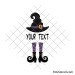 Witch monogram svg | Witch legs svg