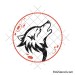 Howling wolf svg | Layered design