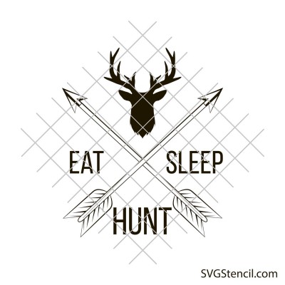 Eat sleep hunt svg | Hunting decal svg