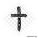 Wooden cross outline svg | Grunge cross svg