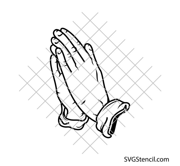 Praying hands svg | Prayer hands svg