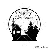 Snow globe svg | Christmas decor svg