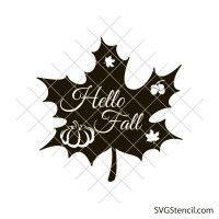 Hello fall svg