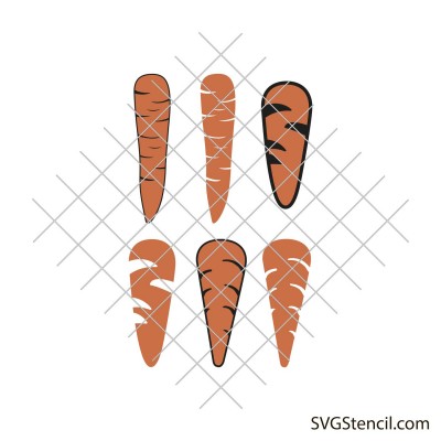 Snowman nose svg | Carrot svg