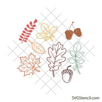 Fall leaf svg | Autumn leaves svg