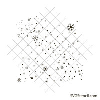 Falling snowflakes svg | Falling snow pattern svg