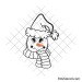 Cricut snowman face svg