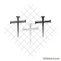 Nail cross svg