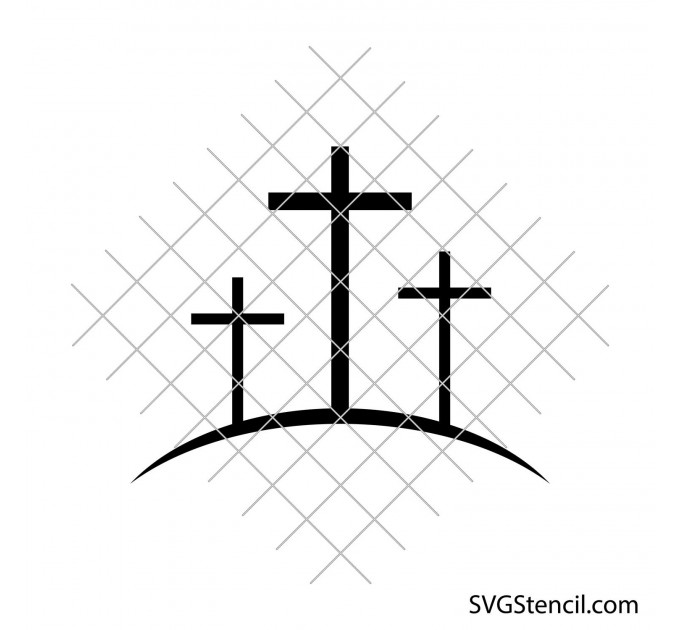 Three crosses svg | Calvary crosses svg