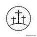 Calvary crosses svg | Easter cross svg
