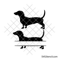 Dachshund outline svg
