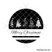Merry Christmas svg | Round welcome sign svg