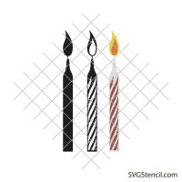 Birthday candles svg