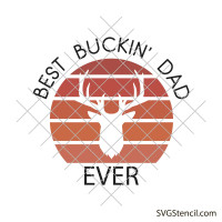 Best buckin dad ever svg