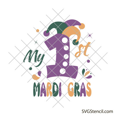 My first Mardi Gras svg