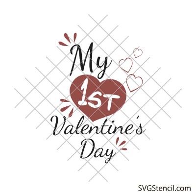 My first Valentine's Day svg
