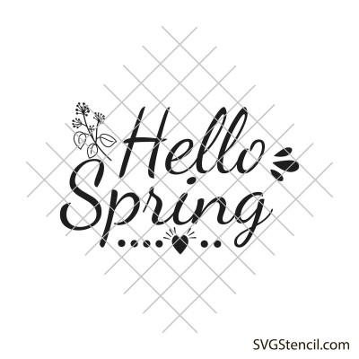 Hello spring svg | Welcome spring svg