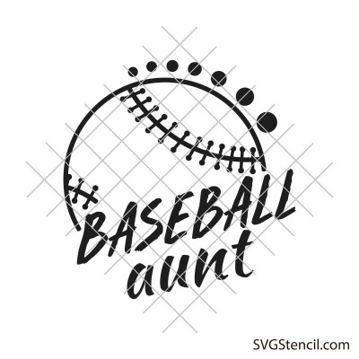 Baseball aunt svg | Baseball shirt svg design