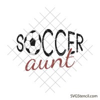 Soccer aunt svg | Soccer shirt svg