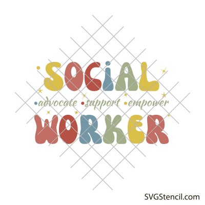 Social worker svg design
