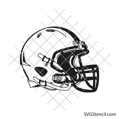 Simple football helmet svg