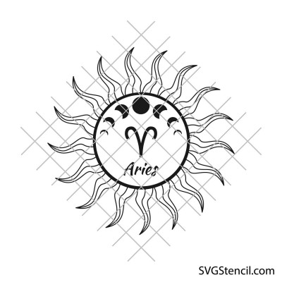 Zodiac sun signs svg | Astrology signs svg