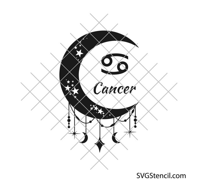 Zodiac moon signs svg | Horoscope svg bundle