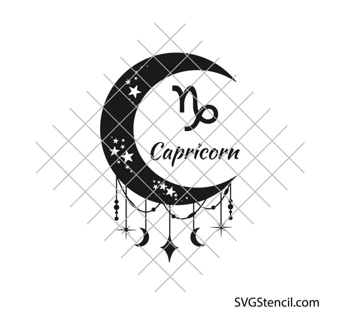Zodiac moon signs svg | Horoscope svg bundle