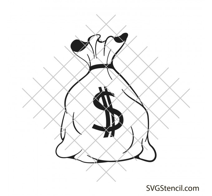 Dollar bag svg | Bank bag svg