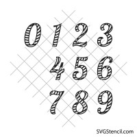 Numbers svg | Fancy numbers svg