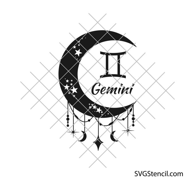 Zodiac moon signs svg | Horoscope svg bundle