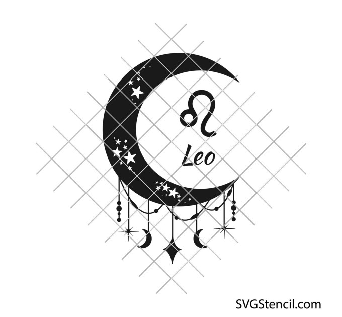 Zodiac moon signs svg | Horoscope svg bundle