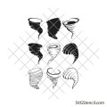 Tornado svg bundle | Storm svg