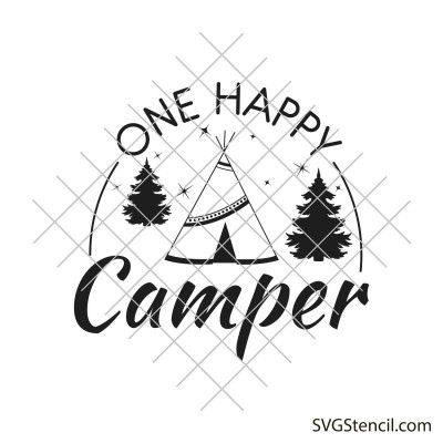 One happy camper svg | Adventure svg
