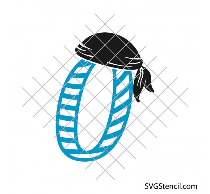 Pirate number svg | Birthday boy svg