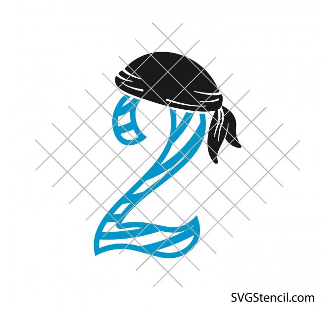 Pirate number svg | Birthday boy svg