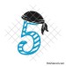 Pirate number svg | Birthday boy svg