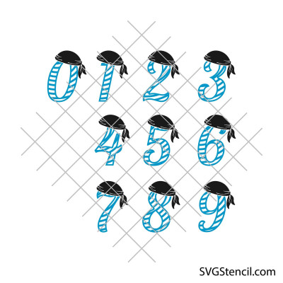 Pirate number svg | Birthday boy svg Pirate number svg | Birthday boy svg