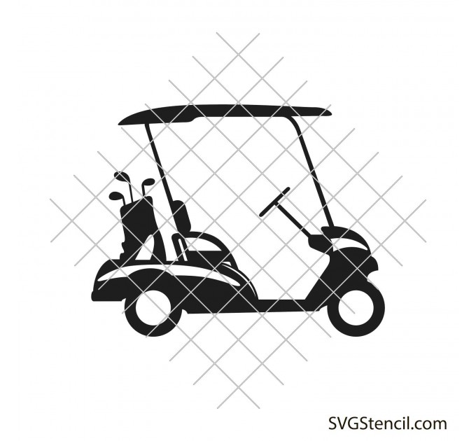 Golf cart svg design