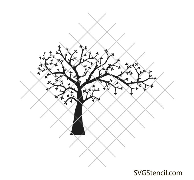 Tree with leaves svg | Simple tree svg