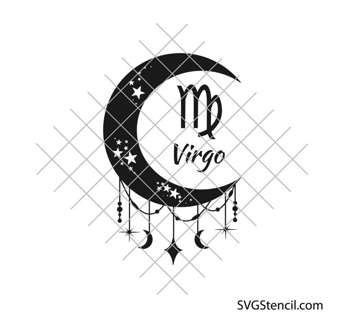 Zodiac moon signs svg | Horoscope svg bundle