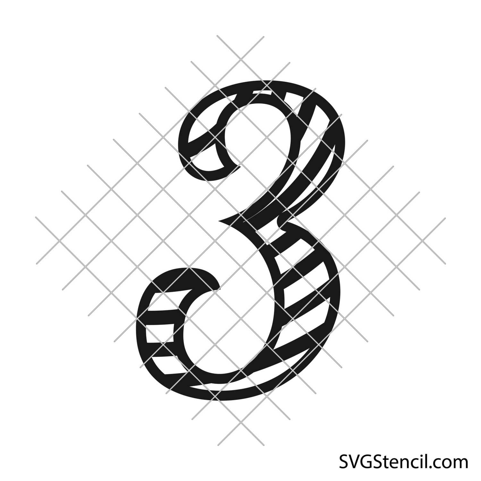 Numbers svg | Fancy numbers svg | Wedding table numbers svg - SVGStencil