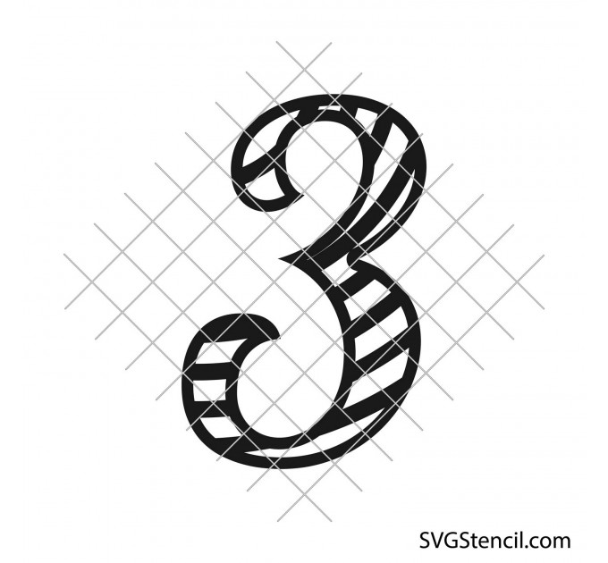 Numbers svg | Fancy numbers svg