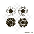 Sunflower svg | Sunflower outline svg