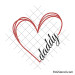 Daddy with heart svg | Love dad svg