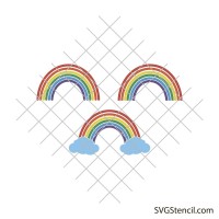 Rainbow svg | Rainbow clipart svg