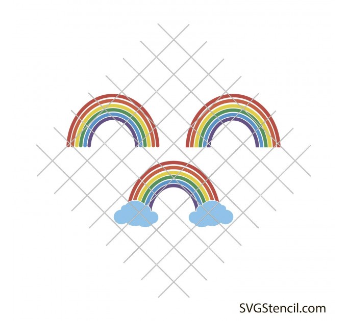 Rainbow svg | Rainbow clipart svg