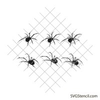 Spider svg | Spider with spider web svg