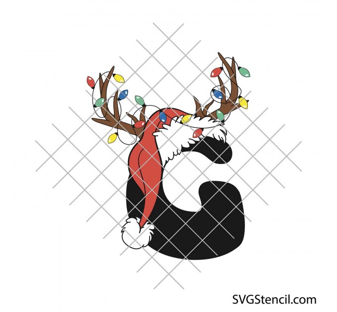 Christmas ABC svg | Christmas alphabet clipart bundle | Christmas letter svg